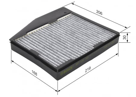 Filtru habitaclu BOSCH cu carbon activ 1987432365 [2]