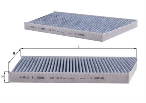 Filtre habitaclu - Filtru habitaclu cu carbon activ MAHLE LAK129/1