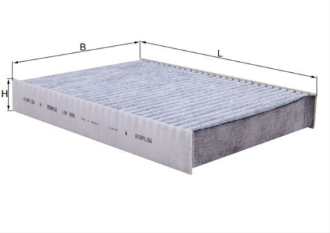 Filtru habitaclu cu carbon activ MAHLE LAK686 [1]