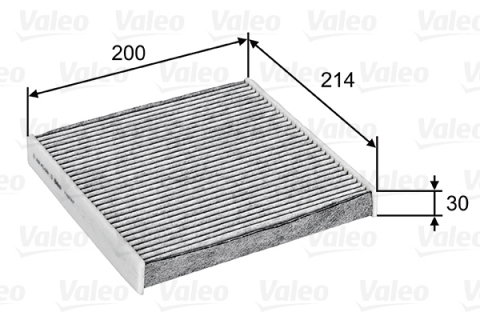 Filtru habitaclu cu carbon activ VALEO 715747 [2]