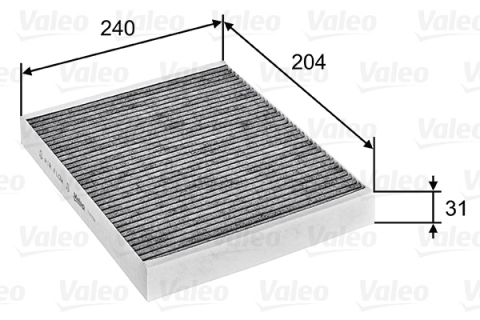 Filtru habitaclu cu carbon activ VALEO 715752 [1]