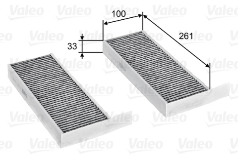Filtru habitaclu cu carbon activ VALEO 715805 [1]