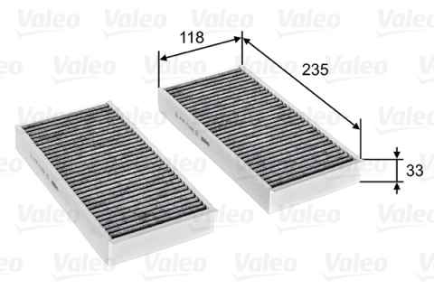 Filtru habitaclu cu carbon activ VALEO 715811 [1]