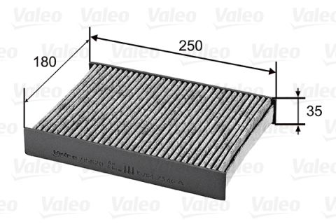 Filtru habitaclu cu carbon activ VALEO 715820 [3]