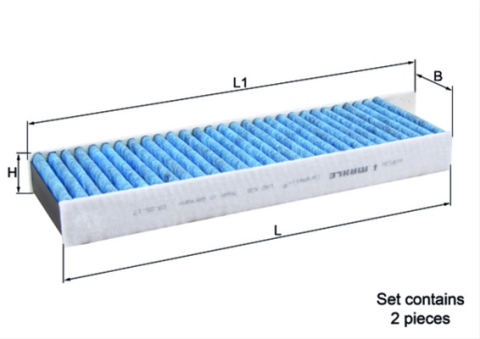 Filtre habitaclu - Filtru habitaclu cu polifenol MAHLE LAO428/S