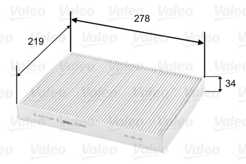 Conex - Filtru habitaclu VALEO 715581