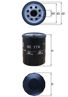 Filtre hidraulice - Filtru hidraulic MAHLE HC174