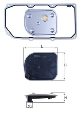 Filtru hidraulic MAHLE HX158D1 [0]