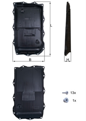 Filtru hidraulic MAHLE HX184KIT [1]