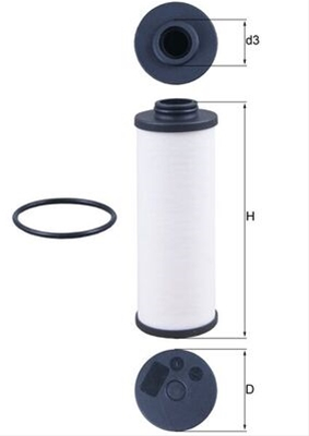 Piese auto - Filtru hidraulic MAHLE HX186D