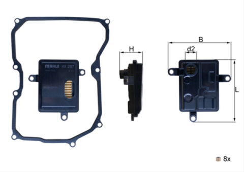 Piese auto - Filtru hidraulic MAHLE HX267D