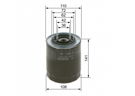 Conex - Filtru ulei BOSCH 0451203201