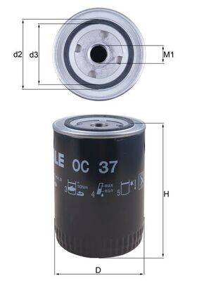 FILTRARE - Filtru ulei KNECHT OC37