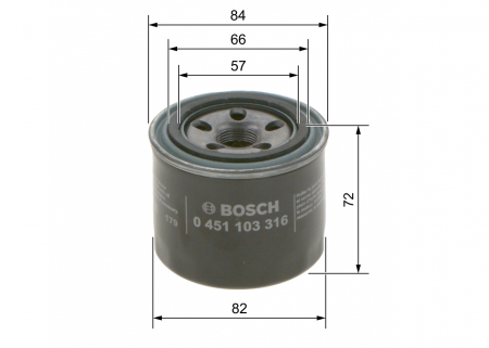 Conex - Filtru ulei BOSCH 0451103316