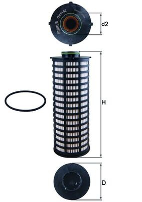 Piese auto - Filtru ulei MAHLE OX1152D