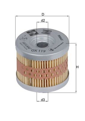 Piese auto - Filtru ulei MAHLE OX119