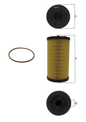 Piese auto - Filtru ulei MAHLE OX1306D