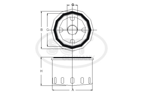 FILTRARE - Filtru ulei SCT-MANNOL (D1=68 H=67) SM 160