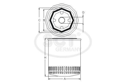 Filtru ulei SCT-MANNOL SM 111 [1]