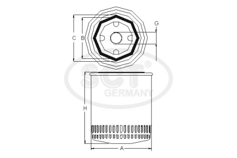 Filtru ulei SCT-MANNOL SM 137 [2]