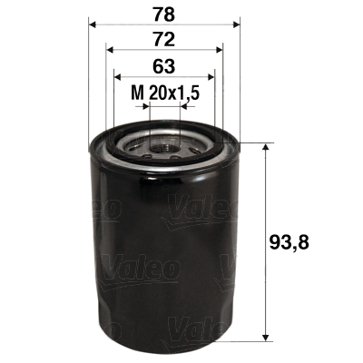 Filtre ulei - Filtru ulei VALEO 586080
