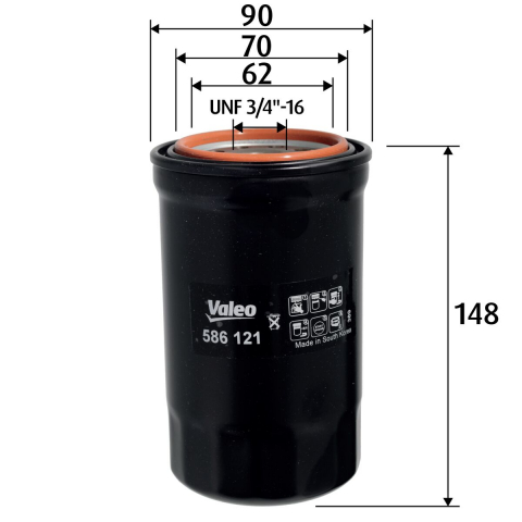 Filtru ulei VALEO 586121 [2]