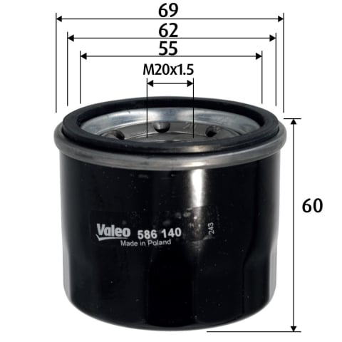 Filtru ulei VALEO 586140 [1]