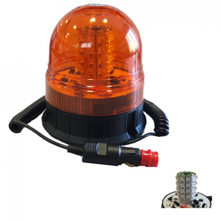 ACCESORII - Girofar Intermitent Cu Leduri 12-24V. Baza Magnetica Jbm