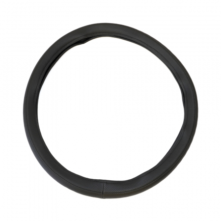 ACCESORII AUTO INTERIOR - Husa Volan Piele Ecologica Perforata Negru 44-48 Cm Umbrella