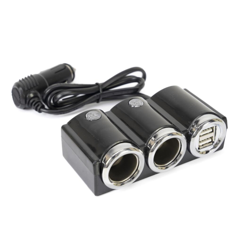 ACCESORII - INCARCATOR AUTO SPLITER PNI LIGHTER 20 12V/24V, CU 2 IESIRI BRICHETA, 2 X USB (1A), INDICATOR LED