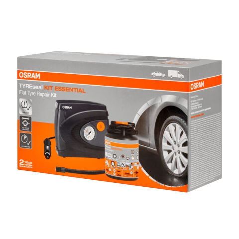 ELECTRICE AUTO - KIT ETANSARE ANVELOPE (COMPRESOR + SPRAY REPARATII ANVELOPE) TYRESEAL ESSENTIAL KIT OSRAM