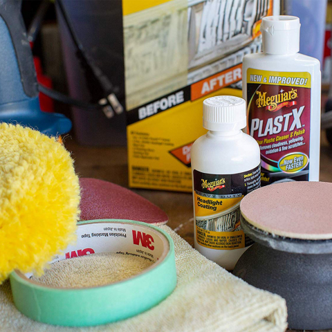 Kit Polish Faruri Meguiar's Heavy Duty Headlight Restoration Kit [1]