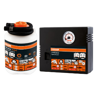 ELECTRICE AUTO - Kit Reparatii Anvelope (Compresor + Spray Reparatii Anvelope) Tyreseal Kit Osram