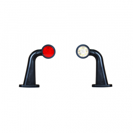 ACCESORII - Lampa Gabarit Led Cu Brat 499Bcl W21.5W, 12V-24V, Pozitie Alb / Rosu Stanga Was
