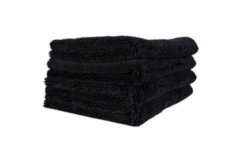 Laveta microfibra profesionala neagra Ewocar, 400gsm [1]