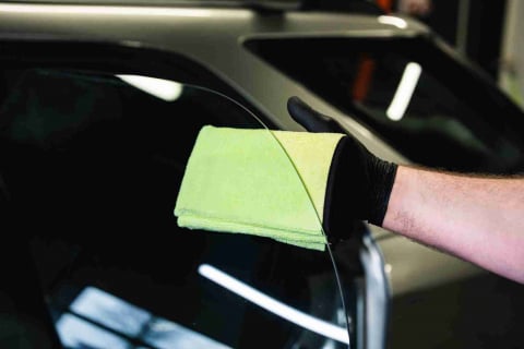Laveta pentru curatat sticla cu doua fete ADBL Yellowstone [3]