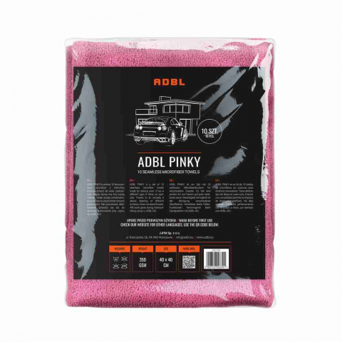 Lavete microfibra fara cusaturi Adbl Pinky, set 10 bucati [1]