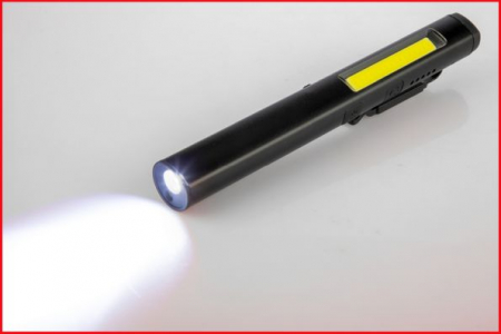Led Cob Stripe Lampa De Inspectie 350 Lumeni Cu Led Uv Spot ?I Pointer Laser [15]