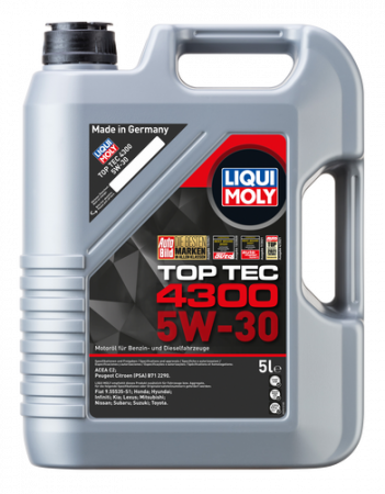 Ulei motor LIQUI MOLY - Ulei motor Liqui Moly Top Tec 4300 5W30 - 5 Litri