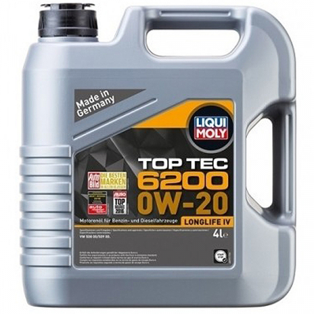 Ulei motor LIQUI MOLY - Ulei motor Liqui Moly Top Tec 6200 LL IV 0W20  - 4 Litri