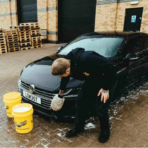 Manusa Spalare Auto din Blana Oaie Meguiar's Lambswool Wash Mitt [3]