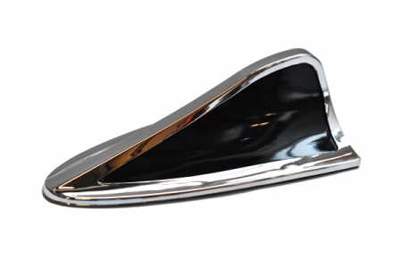 ACCESORII AUTO EXTERIOR - Ornament Antena Rechin-Negru&Argintiu