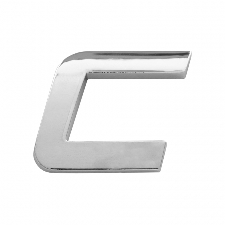 ACCESORII AUTO EXTERIOR - Ornament Auto 3D. Litera C. 26 Mm. Cromat