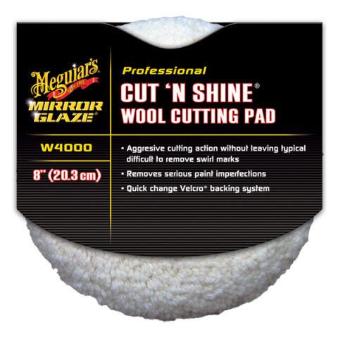 Detailing si Cosmetica - Pad Blana Polish Abraziv Meguiar's Cut n Shine Wool Pad, 200mm