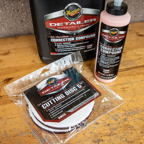 Pad Microfibre Polish Abraziv Meguiar's DA Microfiber Cutting Pad, 140mm [1]