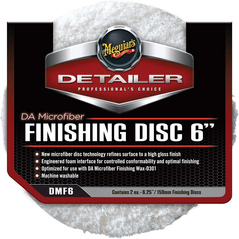 Detailing si Cosmetica - Pad Microfibre Polish Meguiar's DA Microfiber Finishing Disc, 159mm