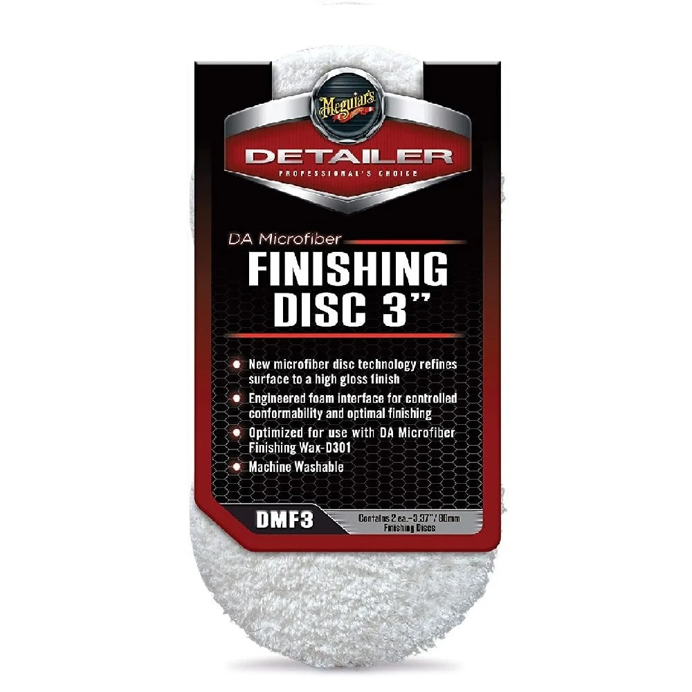 Detailing si Cosmetica - Pad Microfibre Polish Meguiar's DA Microfiber Finishing Disc, 86mm