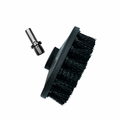 Detailing si Cosmetica - Perie medie textil cu adaptor bormasina Adbl, 125mm
