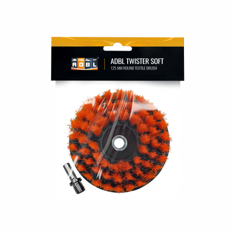 Perie moale textil cu adaptor bormasina Adbl Twister Soft, 125mm [1]