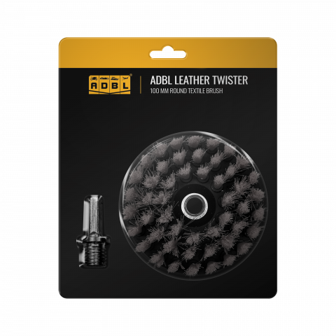 Perie piele cu adaptor bormasina Adbl Leather Twister, 100mm [1]